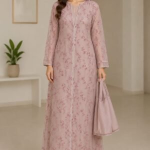 Fancy Gown With Plain Suite