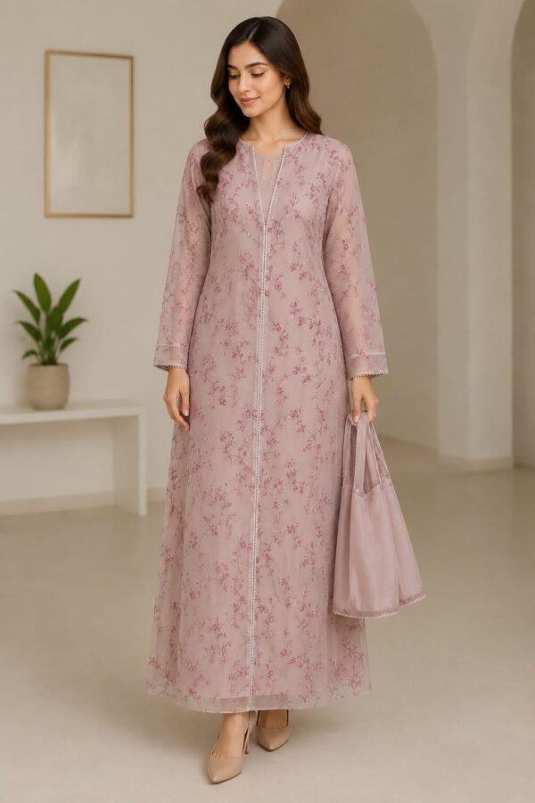 Fancy Gown With Plain Suite